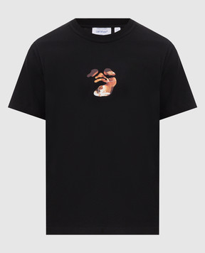 Off-White Black t-shirt with Narciso Poster print 44MAA16MF26J00J