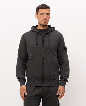 Stone Island Grey sports jacket with logo patch L2S156100061S0051