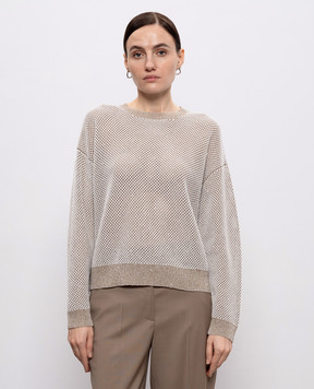 Peserico Openwork jumper with sequins A99030F129234R