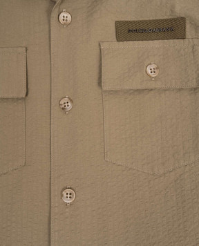 Dolce&Gabbana Children's khaki shirt L44S84FR521812+