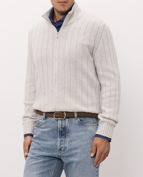 Brunello Cucinelli Brown suede belt MAURP333