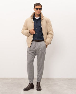 Brunello Cucinelli Blue wool shirt MY6660721
