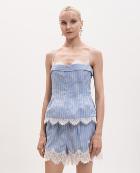 Simkhai Blue striped top 3262080S