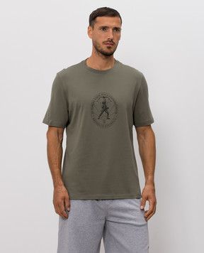 Brunello Cucinelli Khaki T-shirt with print M0B138519