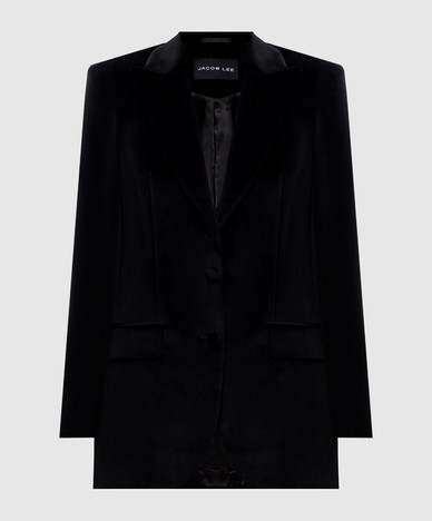 Black velvet jacket