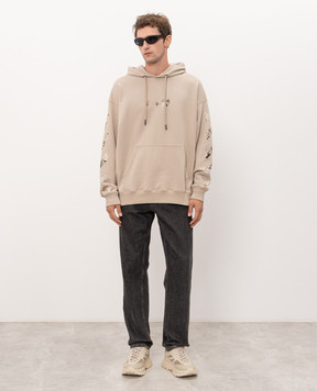 Off-White Beige Spices Arrow hoodie 44MBB085F26F004