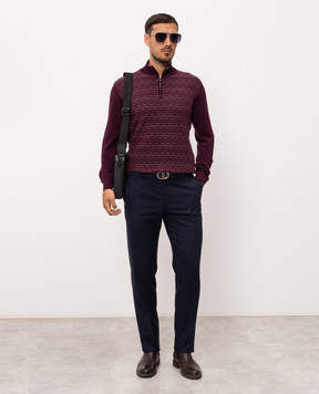 Stefano Ricci Blue wool pants M1T80A0003T068HA