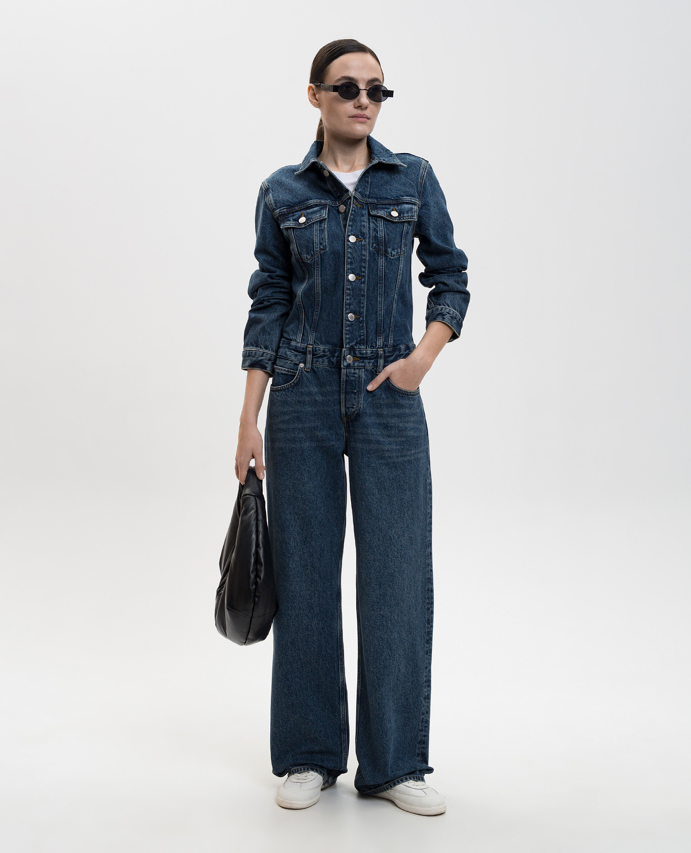 

Esther blue denim jumpsuit AGOLDE
