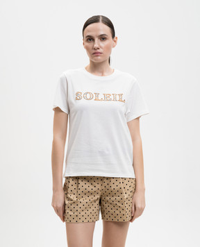 Max Mara Weekend White BORA T-shirt with patch WKDBORA