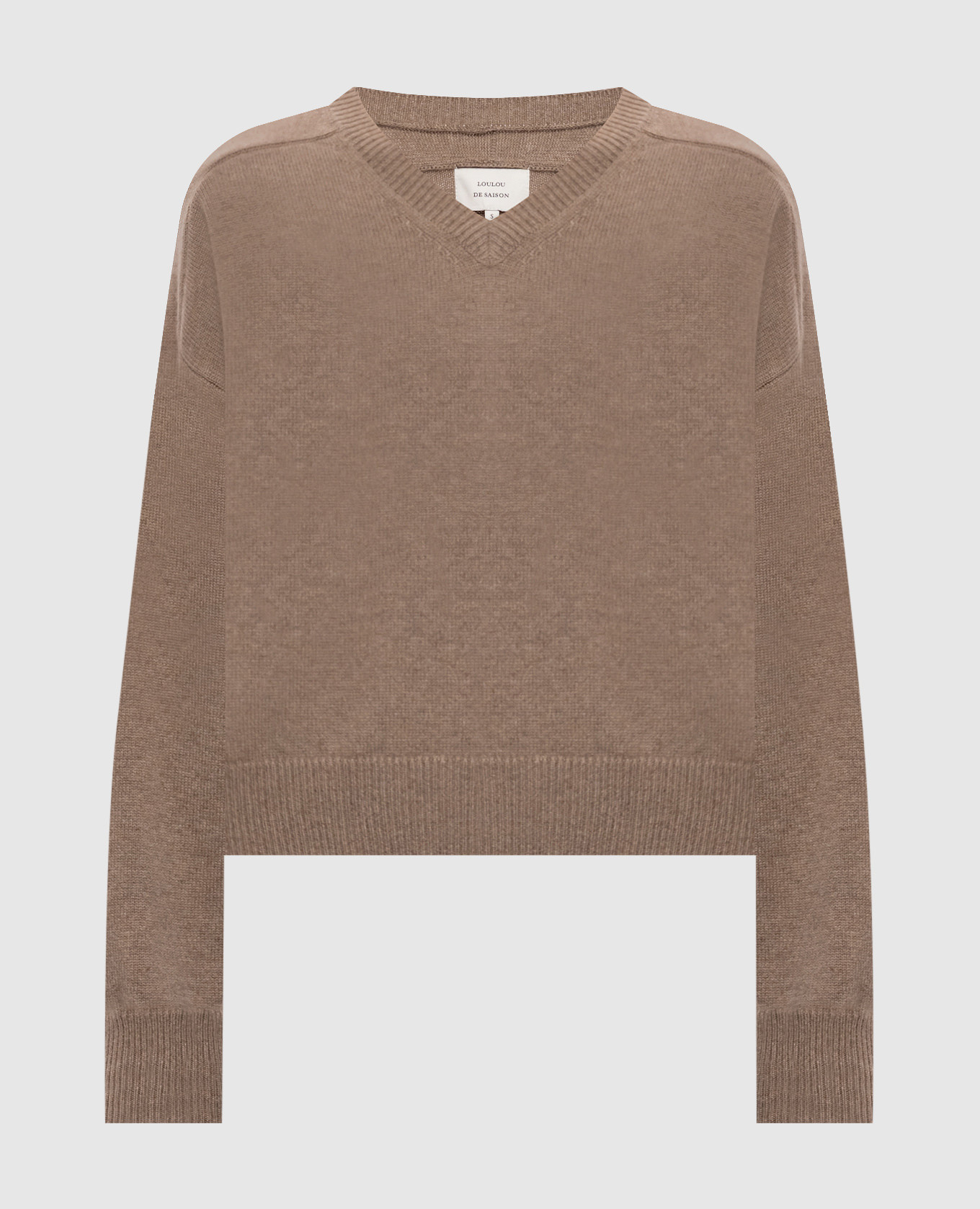 

Brown ANZOR cashmere pullover Loulou de Saison