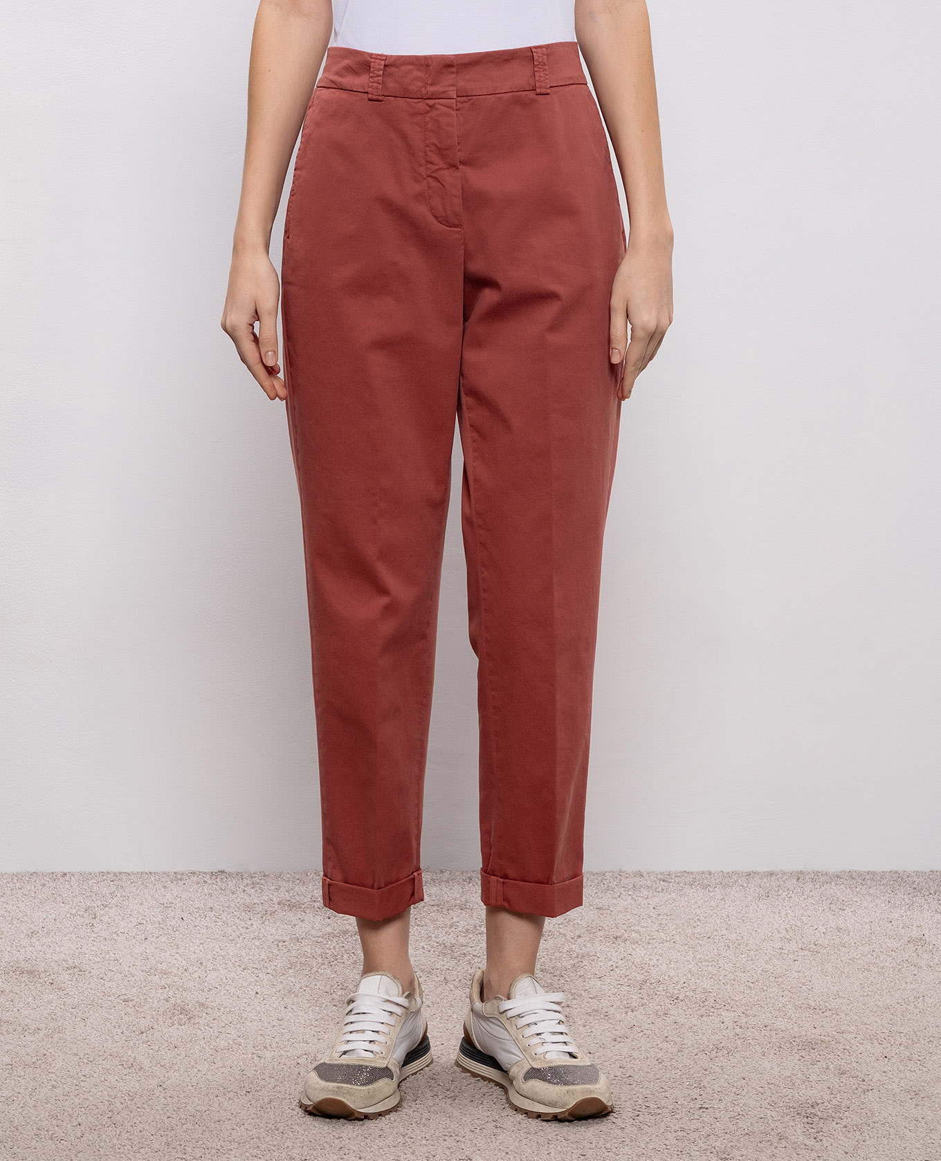 

Red pants with lapels Peserico