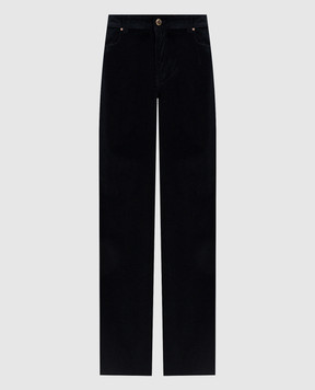 Max Mara Blue corduroy pants FRAGOLA MSTFRAGOLA