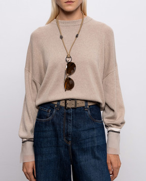 Brunello Cucinelli Brown suede belt M0DELC33IP