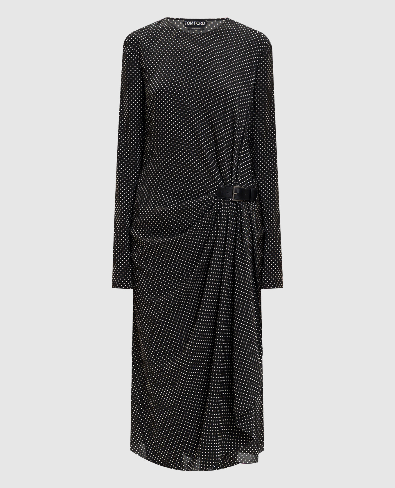 

Black polka dot silk dress Tom Ford