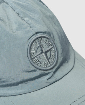 Stone Island Children's blue cap with textured emblem L1S169100003S0064