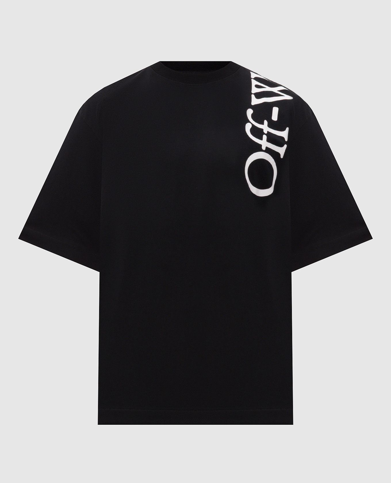 Black T-shirt with contrast logo