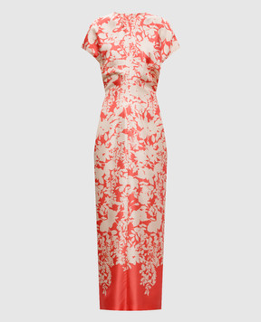 Agnona Floral print silk dress TR1102YS4064