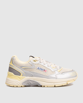 AUTRY Yellow HYPERWAY sneakers with logo A1UNHYLWMV06