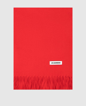 Jil Sander Red wool scarf J02TE0115J40376
