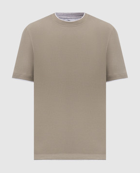 Brunello Cucinelli Khaki T-shirt M0B137427