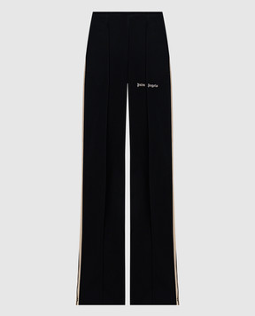 Palm Angels Black sweatpants with logo PWCJ010S24FAB001