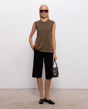 The Row Fadel black wool bermuda shorts 11029W4467