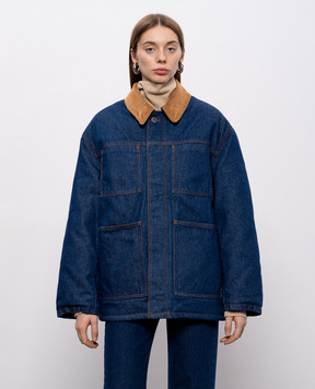 Ami Paris Blue insulated denim jacket UJK834DE0104