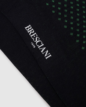 Bresciani Blue socks with a contrasting pattern MC034RI1036XX