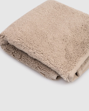 Hamam Olympia beige terry face towel OLYMPIAORGANICWASHCLOTH