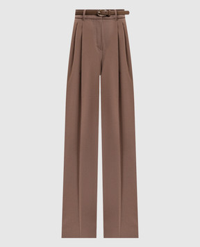 Max Mara Brown COCCO wool trousers MSTCOCCO