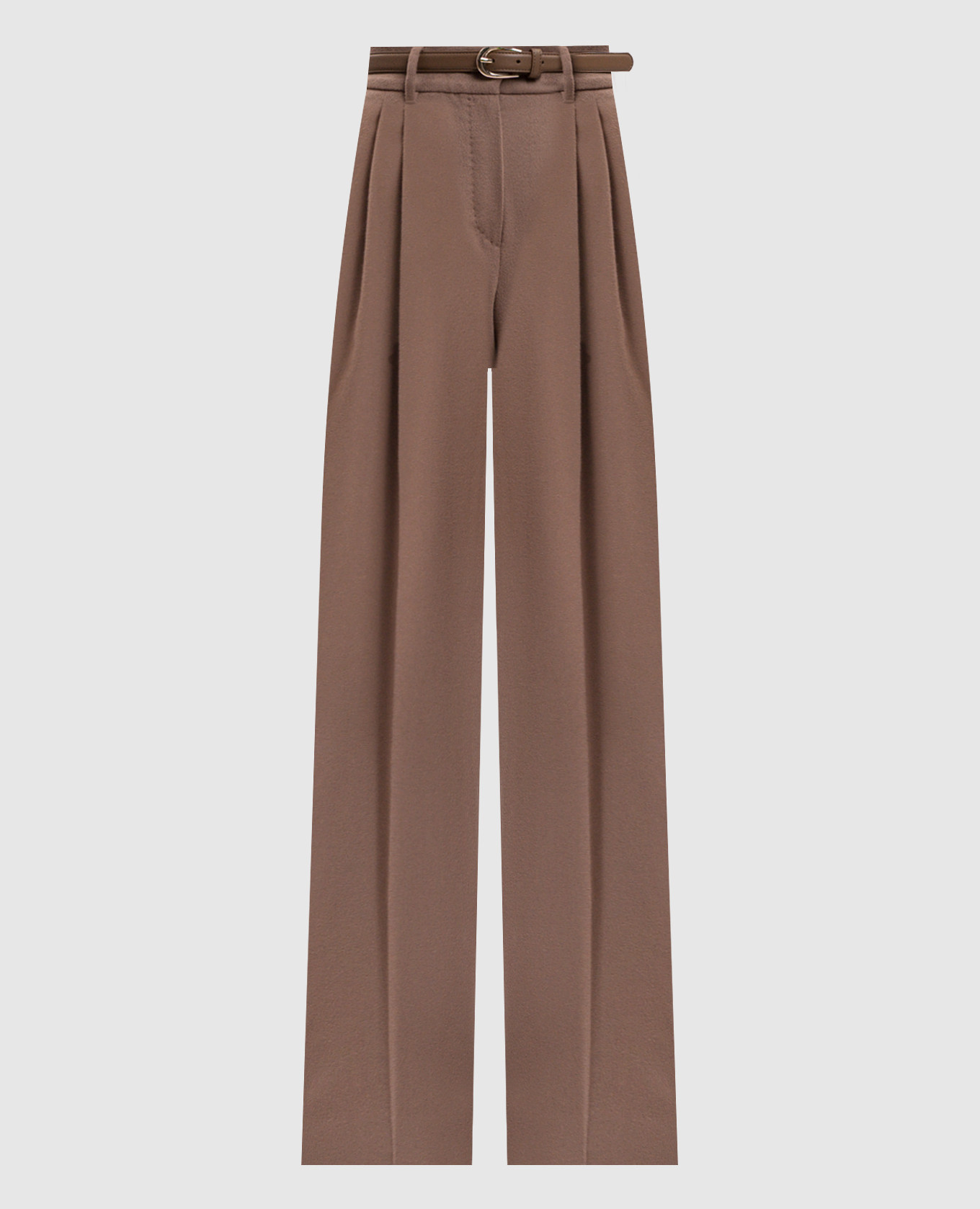Brown COCCO wool trousers