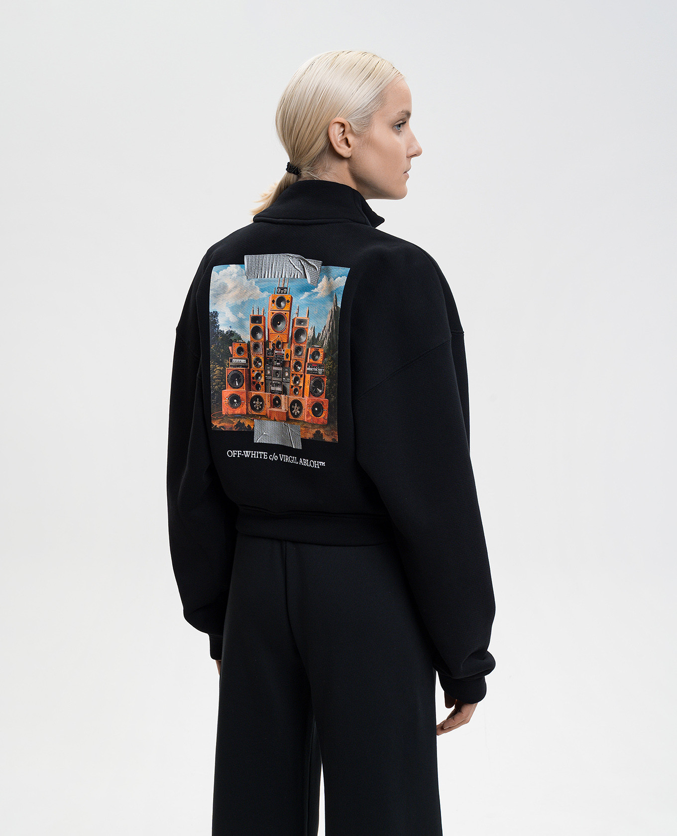 

Black Soundsystem Tape sports jacket Off-White