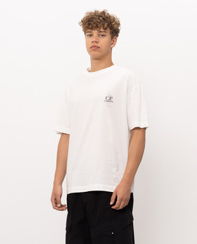 C.P. Company White T-shirt with print MTS166A005100W