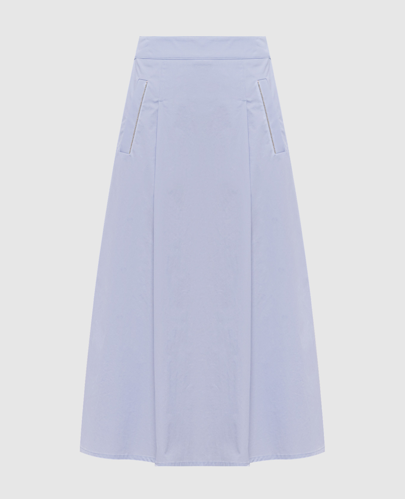 Blue midi skirt with monil chain Peserico