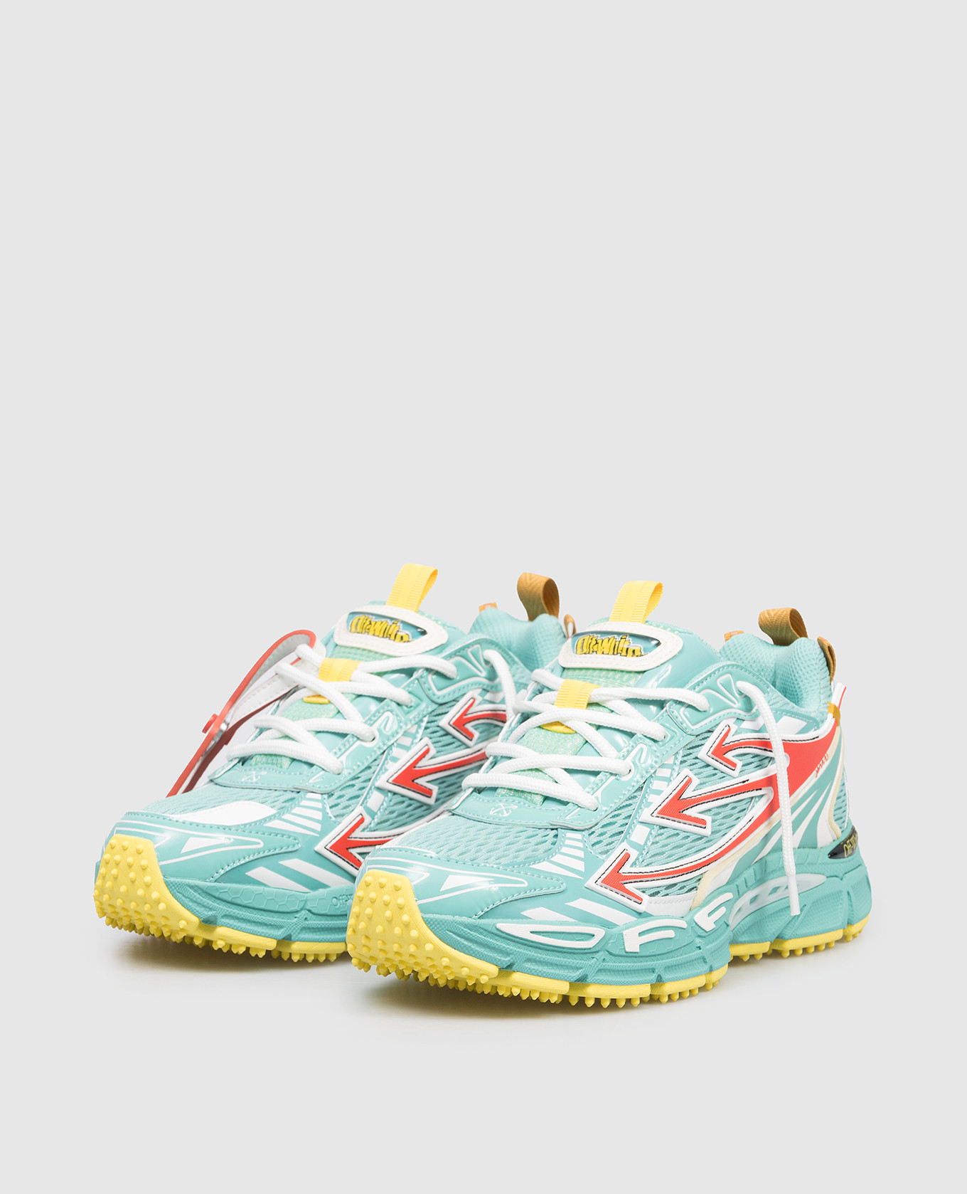 

OW Be Right Back green combination sneakers Off-White