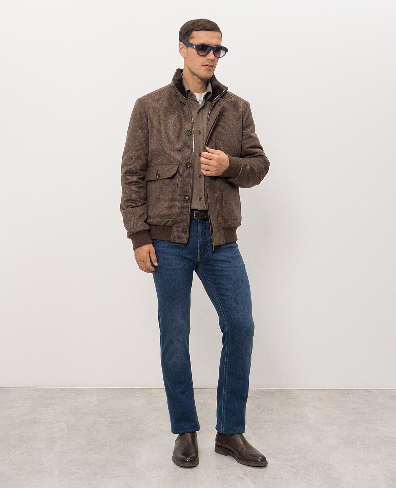 Brown cashmere jacket Stefano Ricci 2