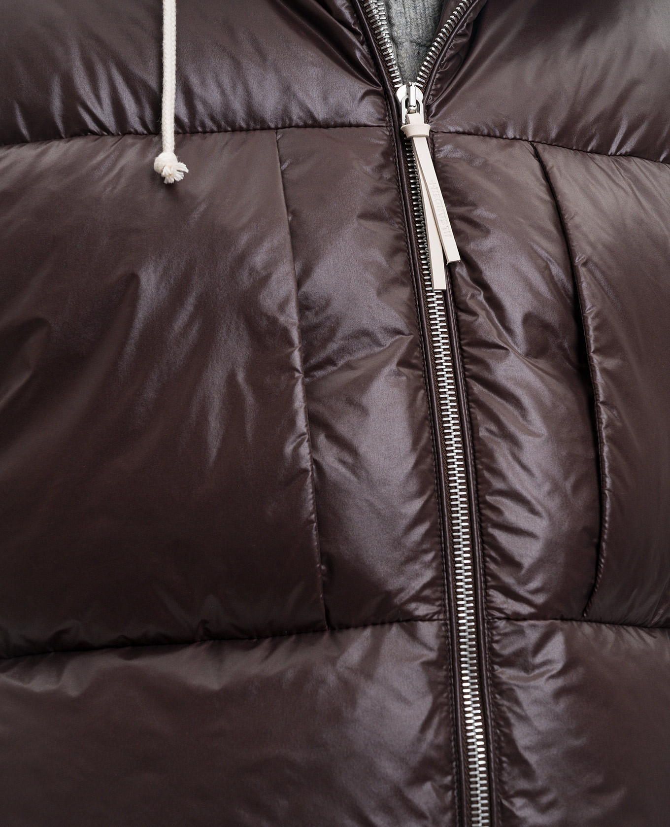 Brown quilted down vest Jil Sander 5