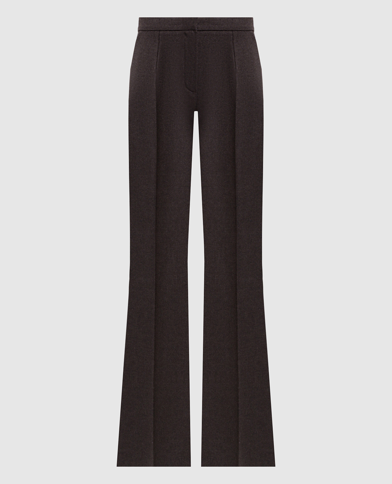 Brown wool and cashmere flared pants Kiton