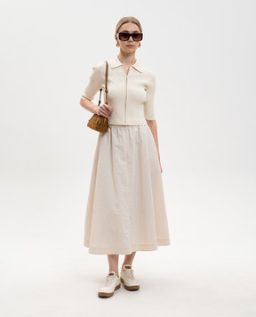 Juun.j Ivory cardigan with logo patch JW635AW01E