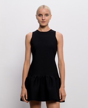 Twinset Black mini dress with ruffle 262TP3144