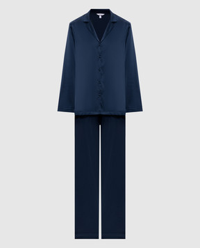 Dore & Rose Blue silk pajamas PREMIUMSILKPJSET