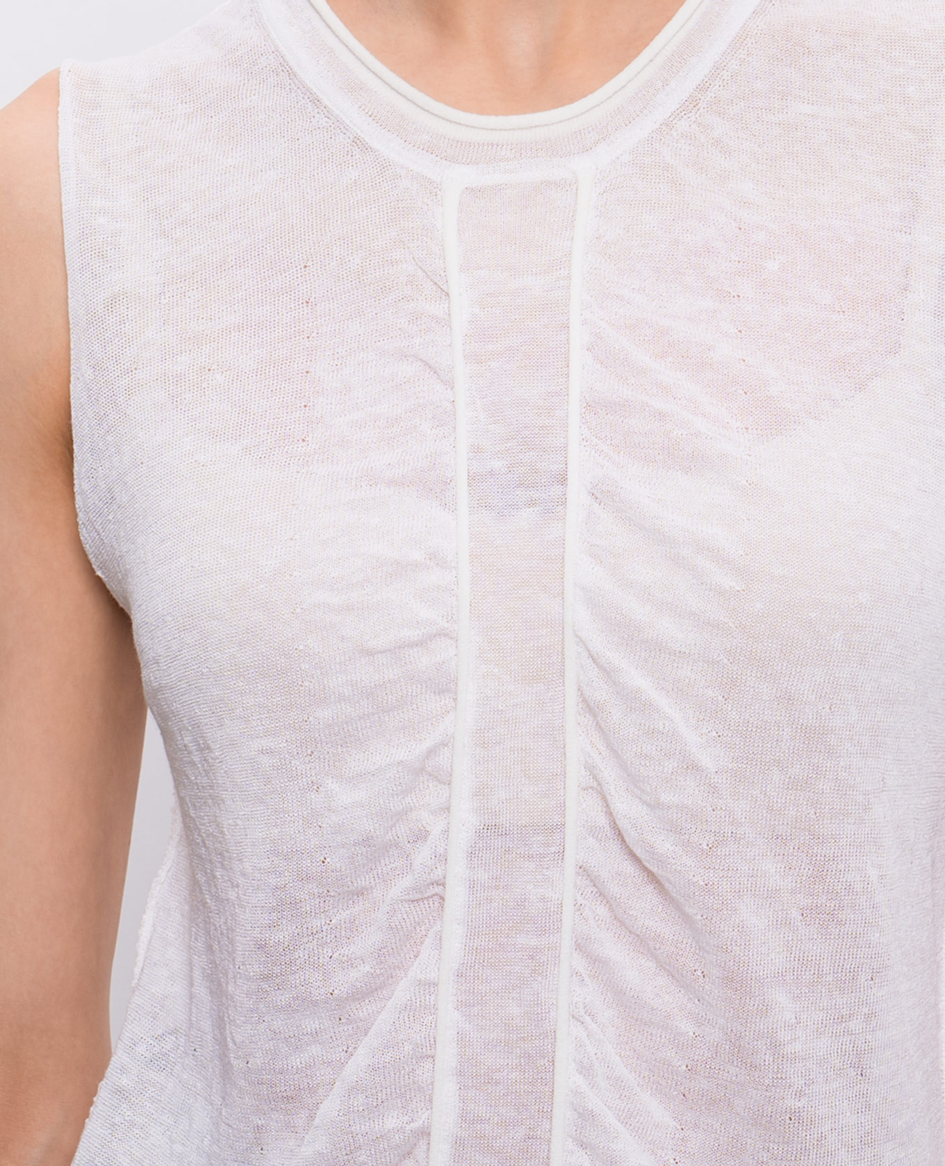

White Sleevless linen top UMA WANG