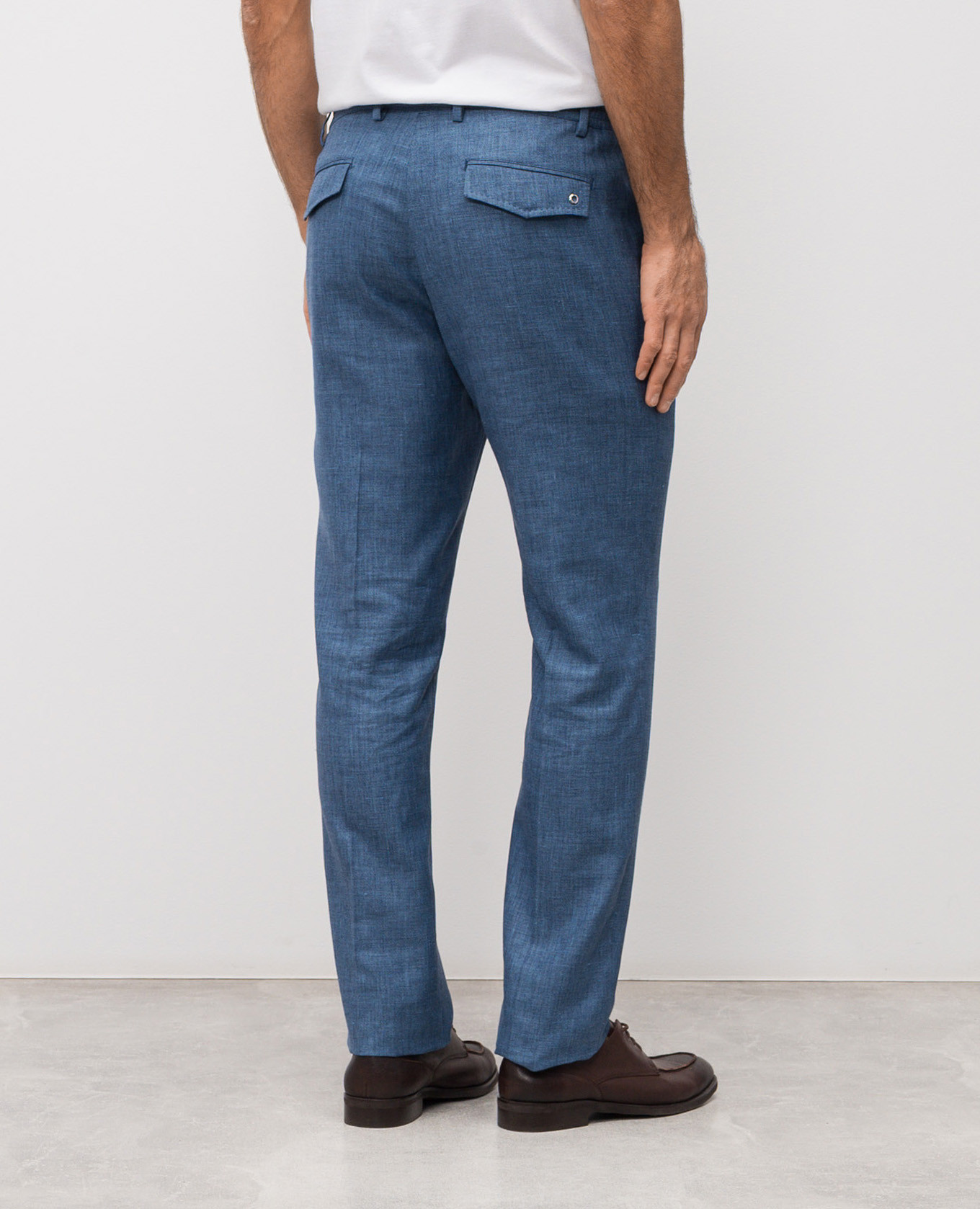 

Blue linen, wool and silk pants Stefano Ricci