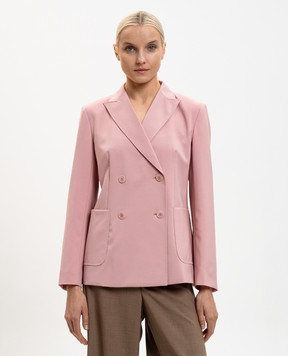 Max Mara Weekend Pink double-breasted ZINNIA wool jacket WKDZINNIA