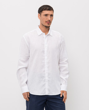 Trussardi White linen shirt 5025N000032NMS108T19