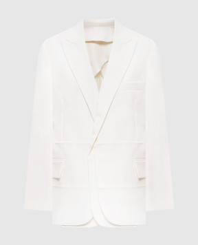 Victoria Beckham Ivory wool jacket 1226WJK007503A