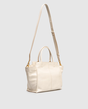 Gianni Chiarini Cher white leather tote bag BS11935RALPH