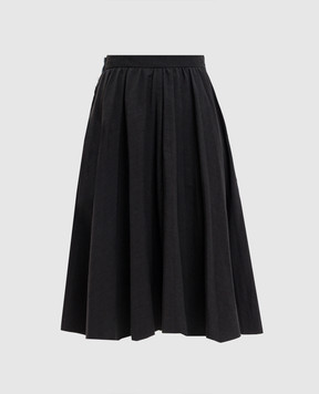Balenciaga Midi linen combination skirt 838770TST05