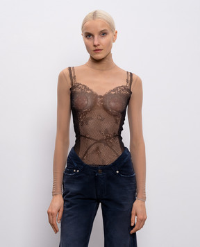 Balenciaga Beige Lingerie top 8292144F4B4