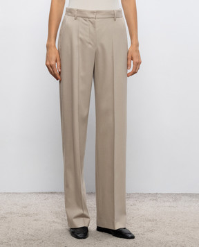 Max Mara Beige COTTAGE wool trousers SMMCOTTAGE